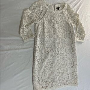 Ann Taylor Ivory Lace Dress